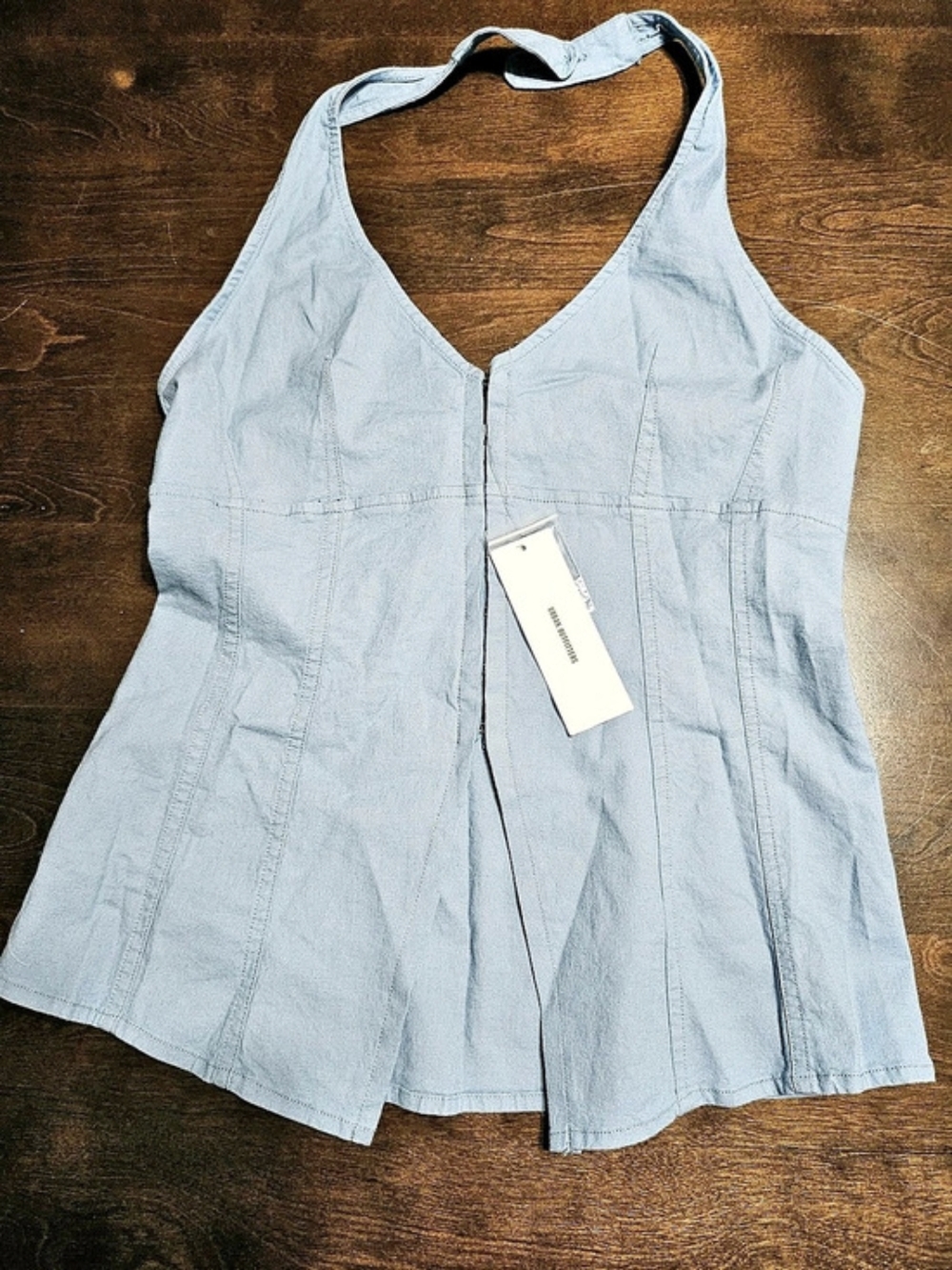 Urban Outfitters Blue Halter Top Size Small NWT
